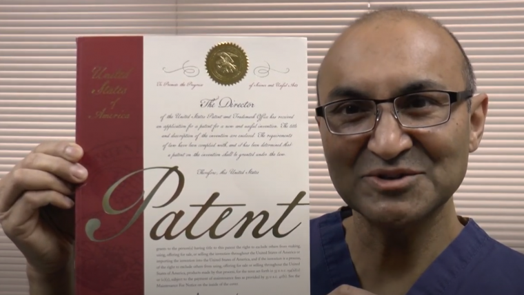 Dr. Janjua Receives First Patent for Medical Device